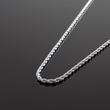 Silver Rope Chain – Bold, Twisted & Timeless
